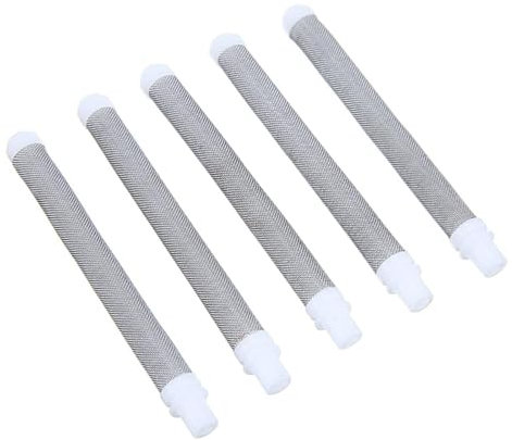 5PCS 60 Mesh Airless Spray Gun Filter Elements, Stainless Steel Mesh Filters for Wagner Airless Paint Spray Gun - Push-On Type