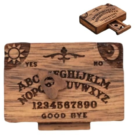 Juego De Mesa Ouija Spirit, Juego De Mesa Ouija De Madera con Planchette, Tablero Parlante De Madera con Planchette Sol, Luna Y Estrellas, Tablero Espiritual, Tableros De Adivinación