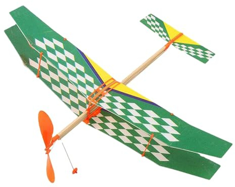 Airplane Powered by Elastic Band Bipplat Model Kit Realistic Aircraft Models | Cute and Colorful Biplane Kit, Fun Teaching Tool for Learning Entertainment
