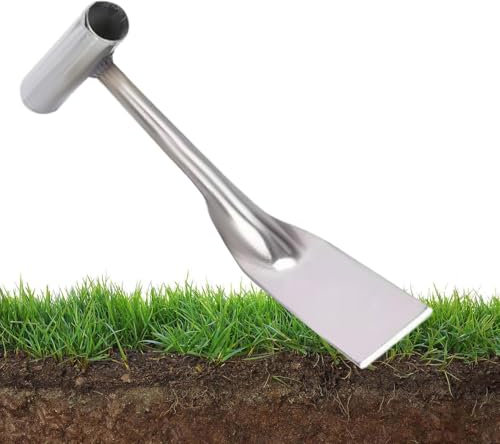 Pala a mano per scavare – Pala a mano ergonomiche multifunzionali, cazzuola per scavare antiruggine, strumenti portatili per diserbo con manico per allentare il terreno
