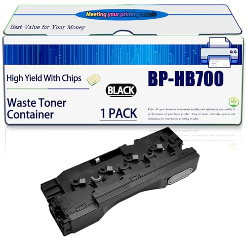 Compatible for Sharp BP-HB700 Waste Toner Container BP-70C55 BP-50C36 BP-70C31 BP-70C65 BP-50C45 BP-70C36 Printers, High Yield 60000 Pages, with Chip (Black)
