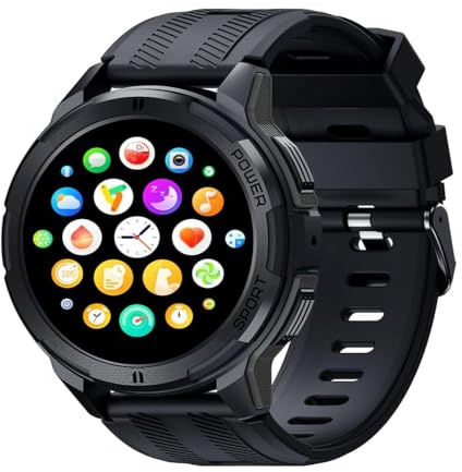 Hard Hat Watches - Montre intelligente robuste pour homme, montre intelligente Foreman, montre numérique étanche pour les travaux les plus difficiles, avec traqueurs de fitness, moniteur de fréquence