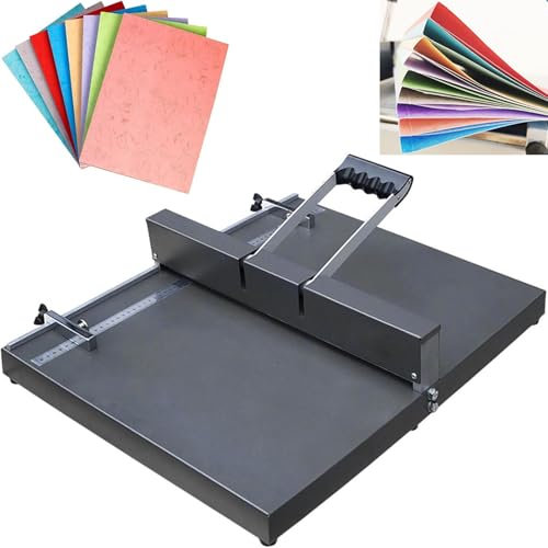LHQYA Machine De Pain en Papier, Machine À Plis Manuelle avec Bloc De Positionnement Magnétique, Largeur d'alimentation en Papier: 35 Cm, Épaisseur d'alimentation en Papier: 5 Mm, pour Documents