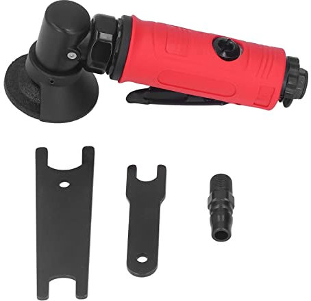 Tissting Amoladora Angular Neumática Industrial Sin Cable 90°, Herramienta Rotativa de Zinc Aleación para Metal, Muebles, Madera y Detalles Automotrices