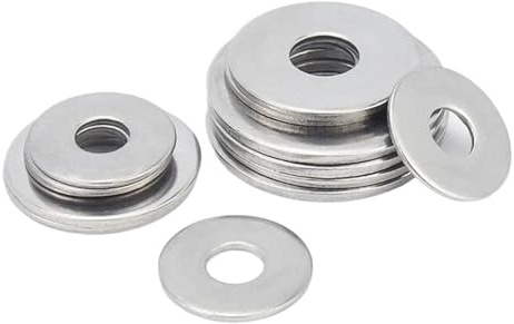M2,5 M3 M3,5 M4 M5 M6 M8 M10 M12 M14 M16 GB96 Rondella piatta di grandi dimensioni in acciaio inossidabile 304 Guarnizione semplice 2/50 pezzi(50pcs M3)