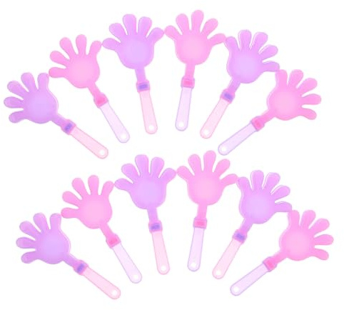 UPKOCH 60pcs Mini Hand Clappers Plastic Clapping Bulk Party Favors for Goodie Bag Fillers Reusable Noisemakers for Cheering Sporting Events and Celebrations