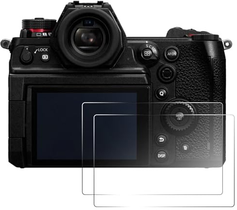 2 pellicole protettive per schermo compatibili con Panasonic Lumix S1II S1 IIE DC-GH7 DC-S1RII DC-G97, pellicola trasparente in vetro temperato con durezza 9H, accessori per fotocamera digitale