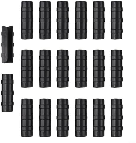 20 x Kunststoff-Rohrschellen für Gewächshausfolie und Netz, Reihenabdeckung und Tunnel-Hoop-Clips, passend für Rohre mit einem Durchmesser von 19 bis 33 mm, und Anti-Rost (25 mm)