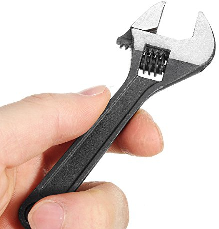 Mini clé à molette réglable en métal de 100 mm pour réparation