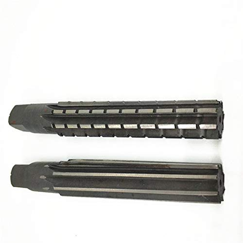 qinggw 2ST / Set Handreibahlen Set MT0 / MT1 / MT2 / MK3 / MT4 / MT5 Stahl Fein/Rau-Edge-Morsekegel Reibahle for das Fräsen Schlichtmeissel Werkzeug (Größe : MT0)