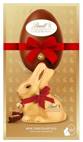 Lindt Gold Bunny Milk Chocolate Easter Egg Extra Large, 360g - Contains Gold Bunny - Easter Gift