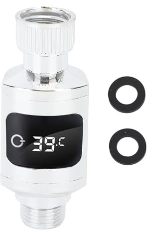 Termómetro de ducha con pantalla digital, termómetro de agua para grifo, monitor de temperatura ABS para hogar, cocina, baño y bañera. | Medición precisa temperatura del agua de 5 a 85 grados Celsius, apto para casa, baño, bañera de niños