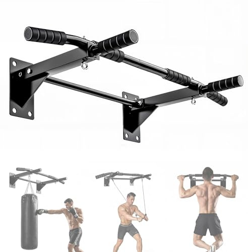 Vexloria Sbarra per trazioni, Sbarra Trazioni a Muro, con impugnatura in schiuma antiscivolo, Multi-Grip Pull Up Bar per Boxing ecc, fitness da casa BSX1