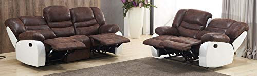 Microfaser Relax Schlafsofas Relaxsofas Fernsehsessel 5116-3+2-PU