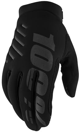 100% GUANTES Unisex Brisker Gloves L Handschuhe, schwarz (schwarz), L