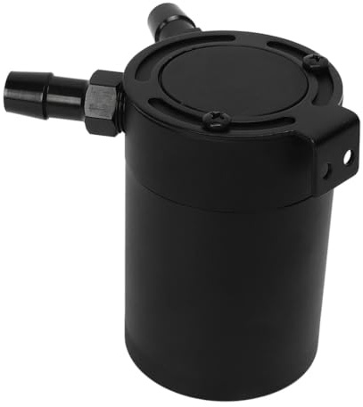 Tanica di Raccolta Dell'olio, Tanica di Raccolta Dell'olio a 2 Porte con Valvola di Scarico 300ml Sostituzione del Serbatoio Sconcertato Universale in Lega di Alluminio per Accessori Automobilistici