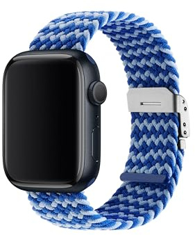 Ted Baker Blue & Light Blue Elastic Strap for Apple Watch® (Model: BKS42S322B0)