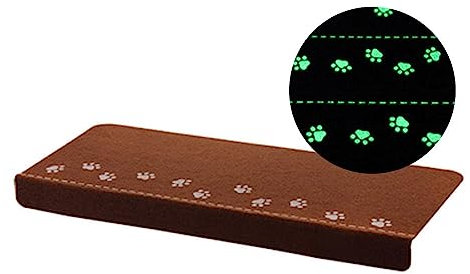 Hearda Alfombras de Escalera, Pisadas Antideslizantes para Escalones de Madera, 5/10 Pieza Alfombra Escaleras Lavable Antideslizante, Se Utiliza para Proteger a los Ancianos, Niños (5 Pieza,Marrón)