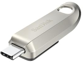 SanDisk 128 Go Ultra Luxe Clé USB Type-C, USB 3.2 Gen 1 avec Finition Haut de Gamme en métal, jusqu'à 400 MB/s