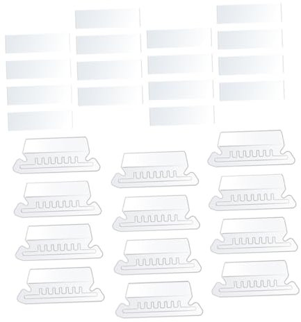 Gogogmee 100 Stück Kunststoff Laschen Für Hängemappen Transparente Pvc Heftlaschen Einsätze Klassifizierende Ordner Zubehör Für Büro Und Archiv