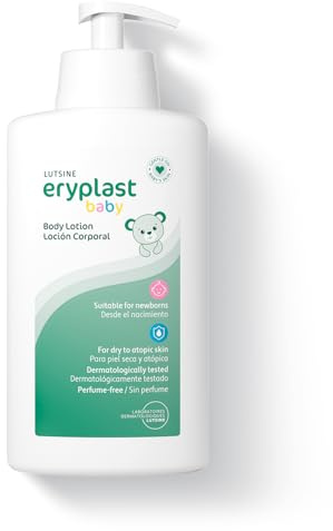 Eryplast Lotion pour le corps 500 ml - Lotion pour le corps hydratante pour bébé - Testé dermatologiquement et approuvé par les pédiatres