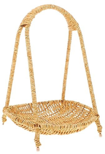GLSTOY Fruit Baskets for Serving Kitchen Storage Baskets Woven Organizer Multi-function Handle