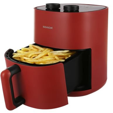 Friggitrice ad aria 4,5 L 1400 W (rossa, analogica)