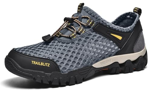 TRAILBLITZ Chaussures d'eau pour Hommes Chaussures Aquatiques,Chaussures de Plage,Chaussures de Natation,Séchage Rapide,Chaussures de Bain