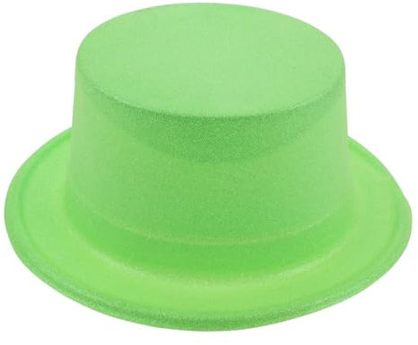 Hohopeti Glitzernder Grüner Hut Für Patrick's Day Funktionsfähiger Bequemer Zylinderhut Mit Hochwertigem Glitzer Für Erwachsene Für Feiern Und Karneval