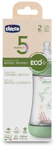 Chicco biberon p5 eco polipropilene da 240 ml medium silicone