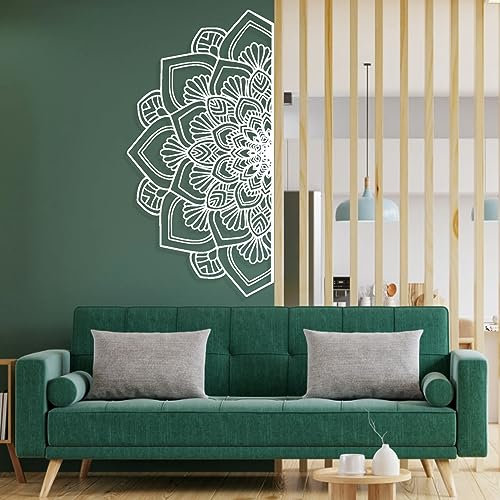 Metall-Mandala-Wandkunst, Große, Metall-Lotusblumen-Wandkunst, Lotus-Metall-Wandkunst, Spirituelle Wandkunst, Metall-Wandkunst, Wohnzimmer-Wandation, Yoga-Geschenke