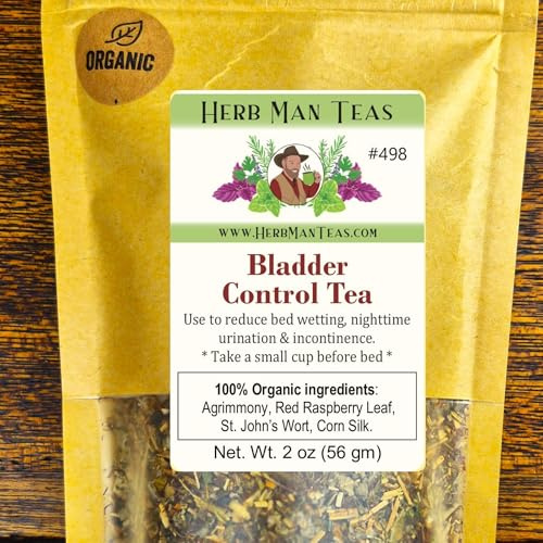 BLADDER CONTROL TEA – Nighttime Bladder Support & Fewer Bathroom Trips – Organic Loose Leaf – by Master Herbalist Khabir | Corn Silk, Agrimony & Stinging Nettle