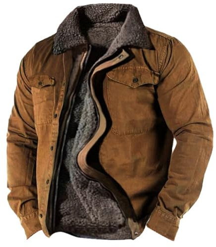 Blouson Homme Hiver Chaud Blousons Veste Grande Taille Sans Capuche Travail Doudoune Chaude À Pour Hommes Premium Manteau Parka Oversize Polaire