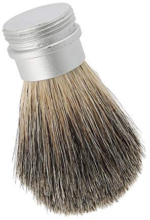Grcfumo Brosse à raser, outil de rasage à barbe portable avec poignée en aluminium, brosse à moustache de cheveux pour la maison, salon
