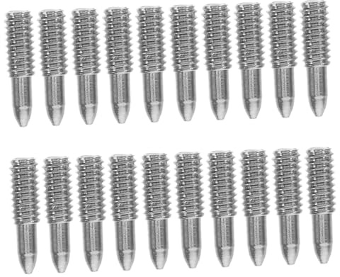 Klarinettenschraube 20 Stück Flachkopf für Reparatur an Klarinetten | Metall, Silberne Ausführung, 7,5x2mm, für Holzblasinstrumente und Wartung, Zubehör für Spieler