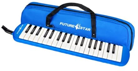 FashionCha 37-Tasten Melodica, tragbar, Blau