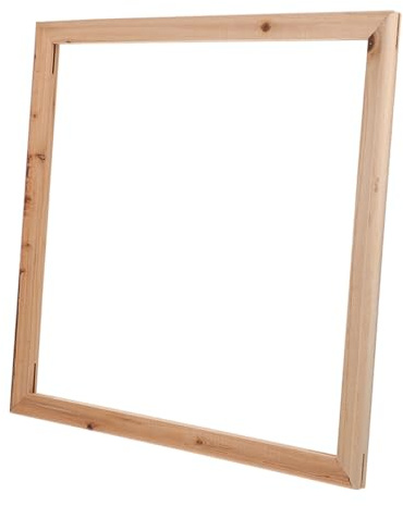 MUELODSIC Cornice in Legno Marrone Bordi Levigati e Resistenti All'usura per Dipinti su Tela, per Pittura Fai-da-te dei Ragazzo Ragazza e Decorazione Naturale