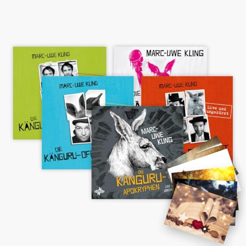 Die Känguru-Werke von Marc-Uwe Kling als Hörbuch-Set + 1 exklusives Postkartenset