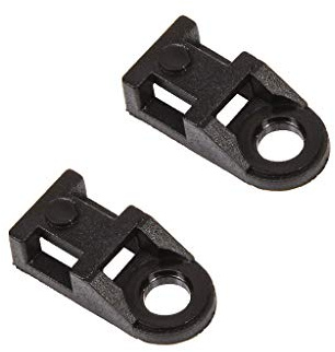 UKCable-Ties Cable Tie Eyelets Bases Screw Mount Saddle 4.8mm Black - Pack of 100