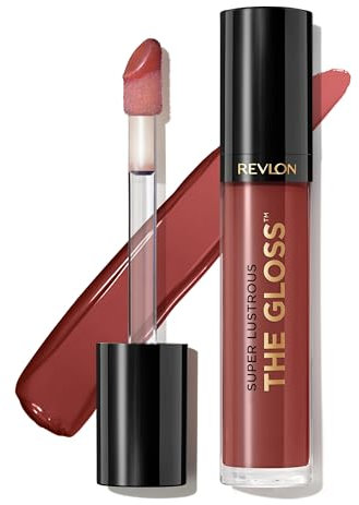 Revlon Lip Gloss, Super Lustrous The Gloss, Non-Sticky, High Shine Finish, 270 Indulge In It, 0.13 Oz