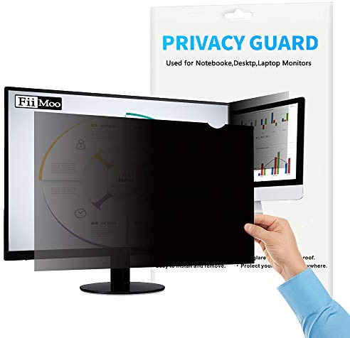 FiiMoo 24 Monitor Privacy Filter I Blickschutz Folie I Premium Blickschutzfilter für Computer & Desktop (24 Zoll, 519 x 325 mm, 16:10)