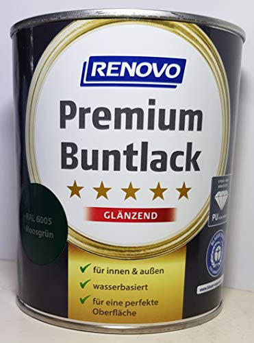 125 ml RENOVO Premium Buntlack glaenzend, 6005 moosgruen