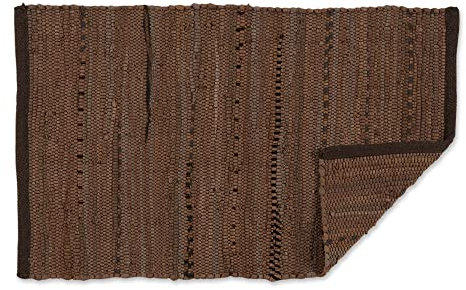 DII Chindi Home Collection Handwoven Multicolor Area Rag Rug, 20x31.5, Leather Brown