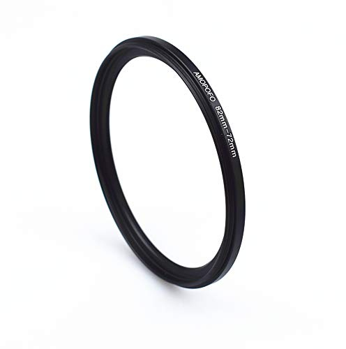 Convertisseur d'objectif de 82 mm - Anneau de filtre pour appareil photo de 72 mm - Compatible avec tous les objectifs d'appareil photo de 82 mm - UV,ND,CPL - Matériau fraisé CNC (82 à 72 mm)