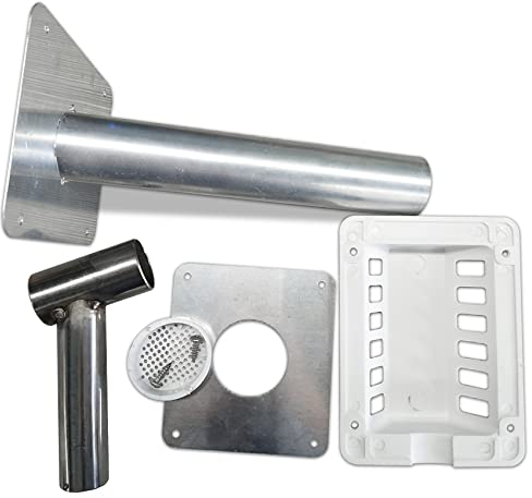 Techomey Kit Evacuazione Fumi del Gas Frigo, Accessori per Frigoriferi Gas, Kit di Sfiato per Fumi, Accessori per Frigoriferi Camper