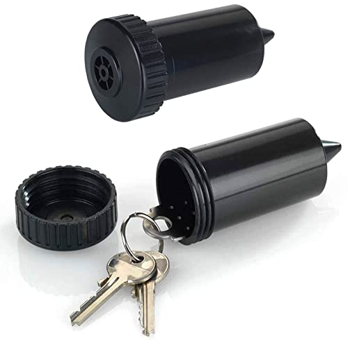 HAC24 2er Set Schlüsselversteck Rasensprenger Wasserdicht Ersatzschlüssel Versteck Geheimversteck Garten Geheimfach