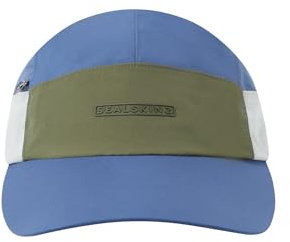 SealSkinz Unisex Scole wasserdichte Taschenkappe mit Reißverschluss Baseballkappe, Marineblau/Beige/Olivgrün, One Size