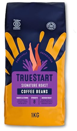 TrueStart Coffee Beans, Signature Roast, Arabica & Robusta, 1kg