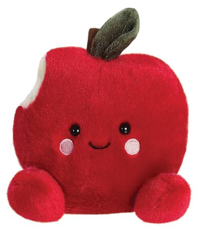 Aurora, 33887, Palm Pals Crisp Red Apple, 5In, Soft Toy, Red
