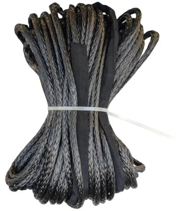 fune del verricello Corda sintetica da 6 mm * 100 m, cavo per verricello ATV per verricello elettrico, corda al plasma, corda sintetica per fune di recupero verricello gancio del Cinghia di Traino